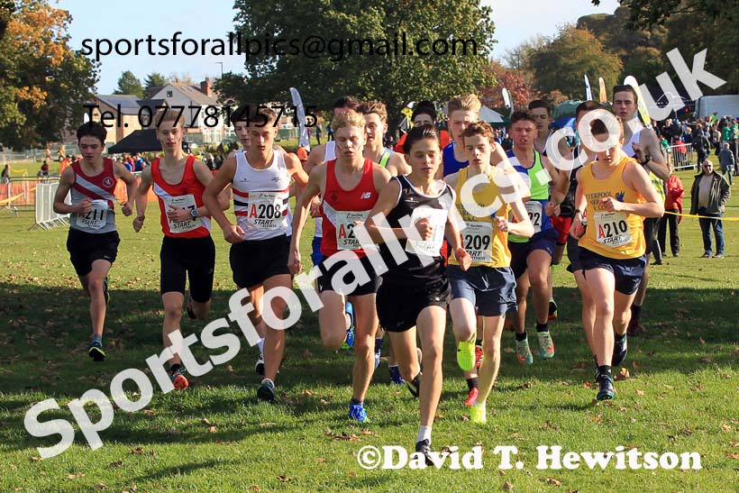 Mens under-17s 2022 Northern Cross Country Relays, Graves Park, Sheffield. Photo: David T. Hewitson/Sports for All Pics